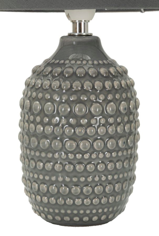 Moderne lampei keramik, jern and stof – 15x30x5 cm