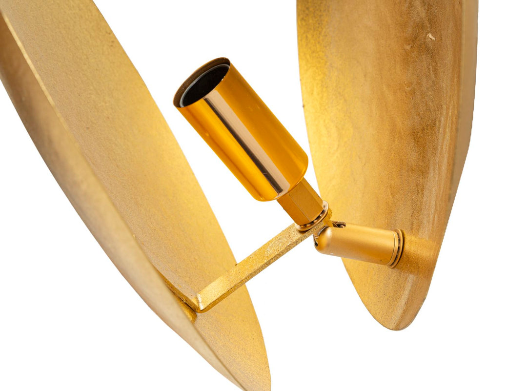 Glam lampe i guldfarve, metal – 26x13 cm