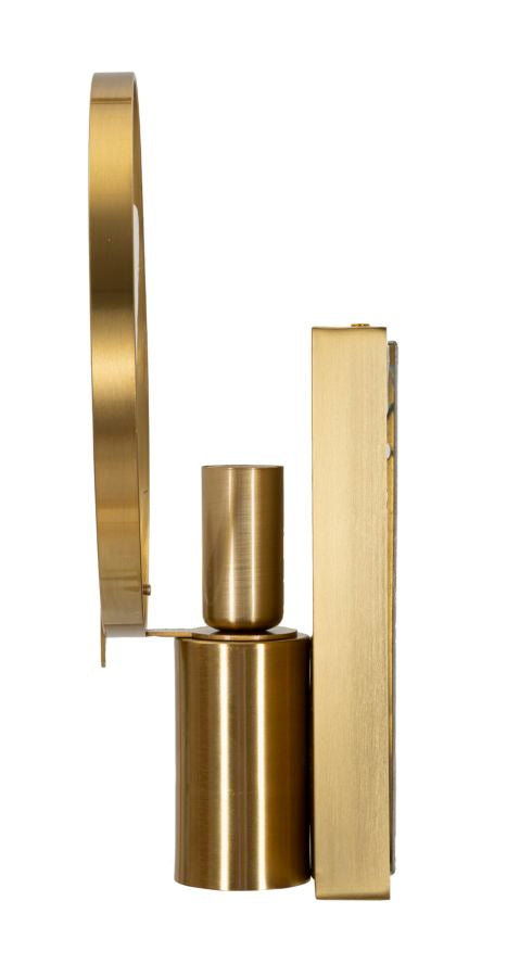 Glam lampe i glas og jern – 20x10x29 cm - væglamper