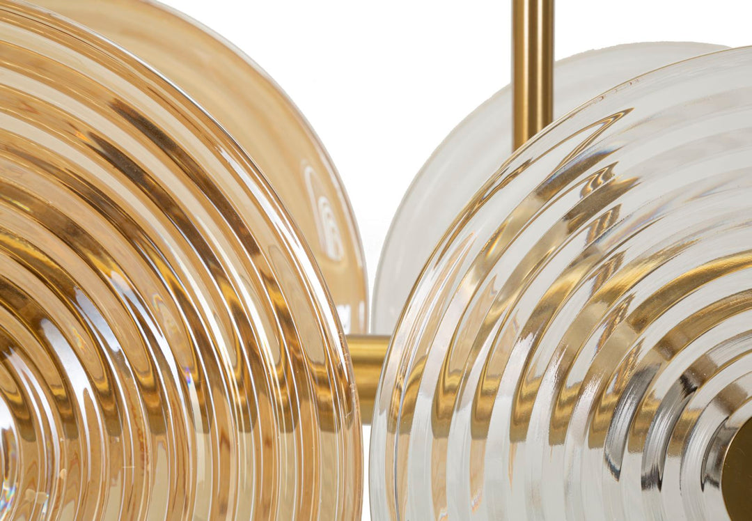 Glam lampe i glas og jern – 116x27x79 cm - loftlamper