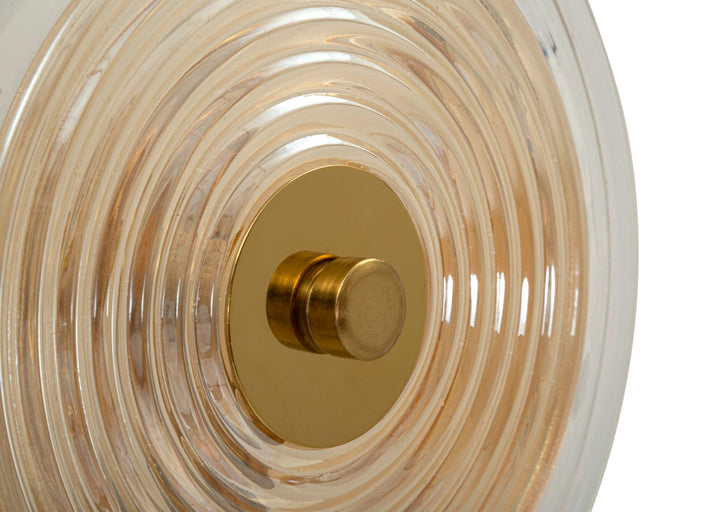 Glam lampe i glas og jern – 25x10x52 cm - væglamper