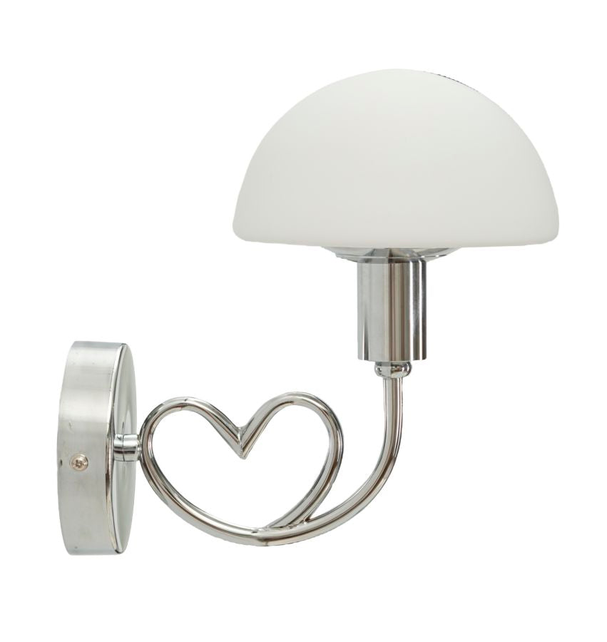 Glam lampe i glas og jern – 23x15x22 cm