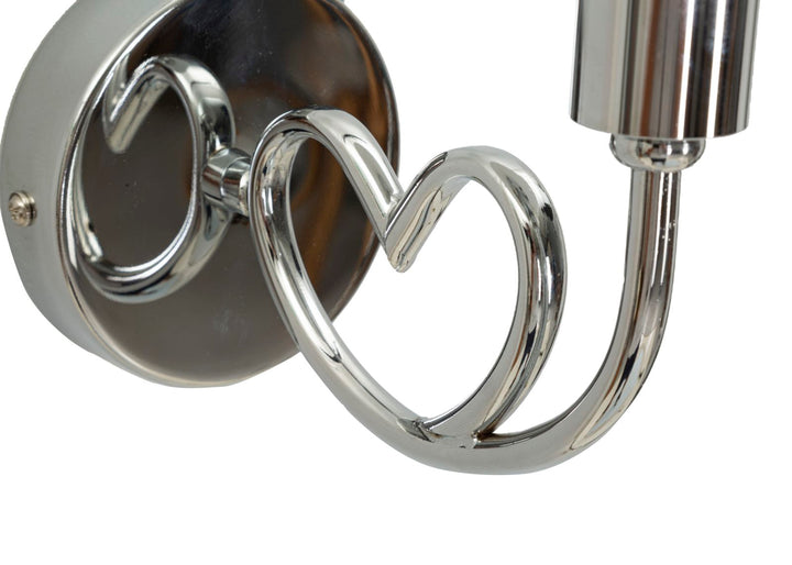 Glam lampe i glas og jern – 23x15x22 cm