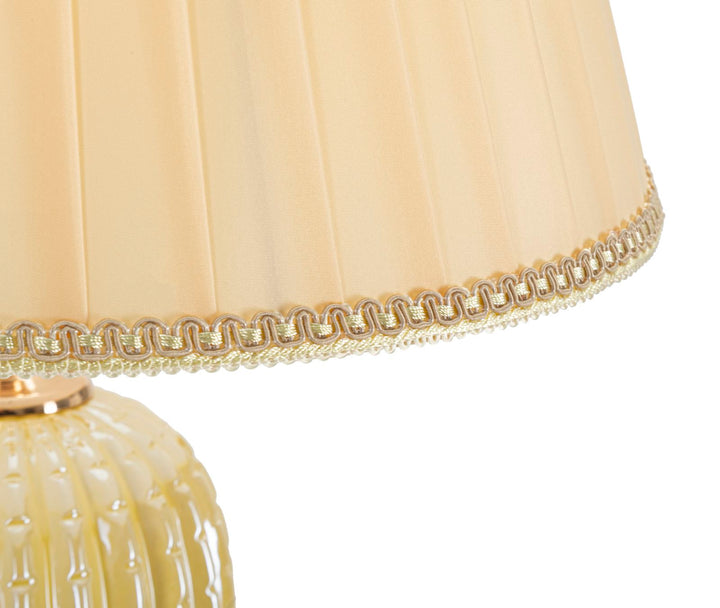 Glam lampe i jern, keramik og stof – 40x160 cm