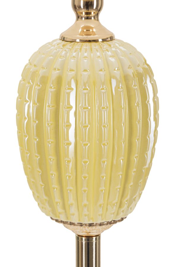 Glam lampe i jern, keramik og stof – 40x160 cm