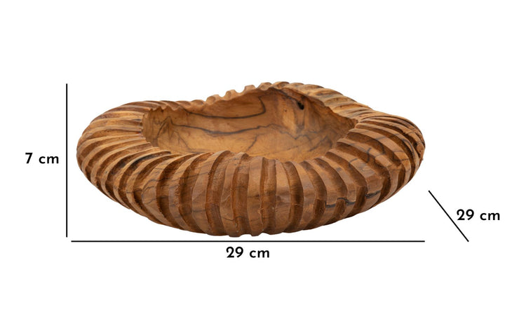 Bakke i teaktræ – 29x7 cm