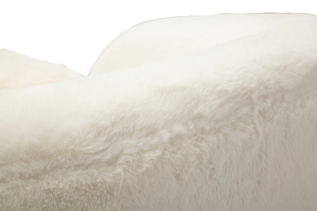 Glam stol i træ, mdf, polyester og metal – 73x66x78 cm