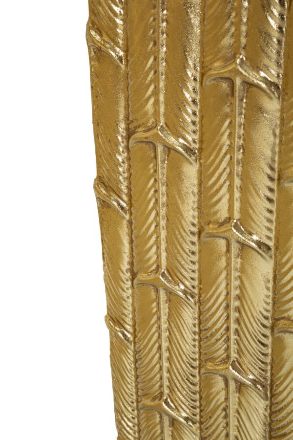 Glam vaser i guld, metal – 40x40x99 og 32x32x84 cm