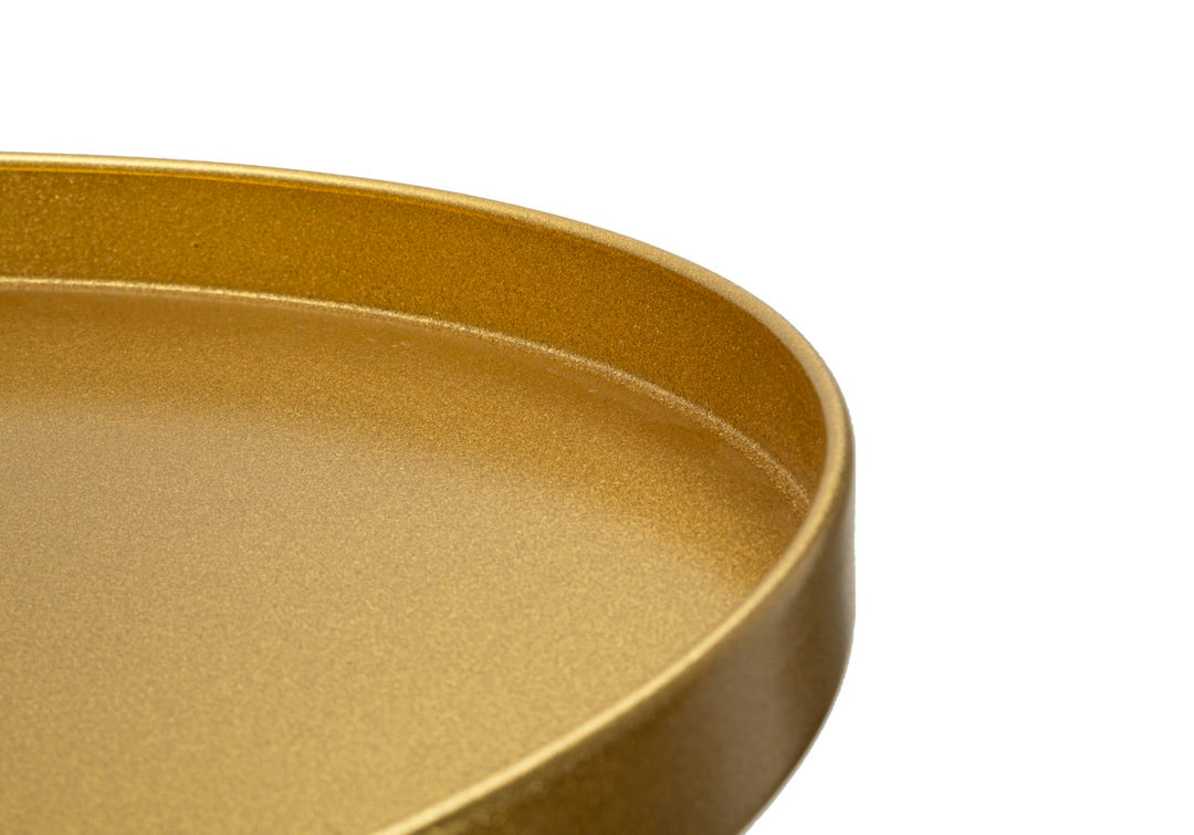 Glam bord i guldfarve, metal – 51x100 cm