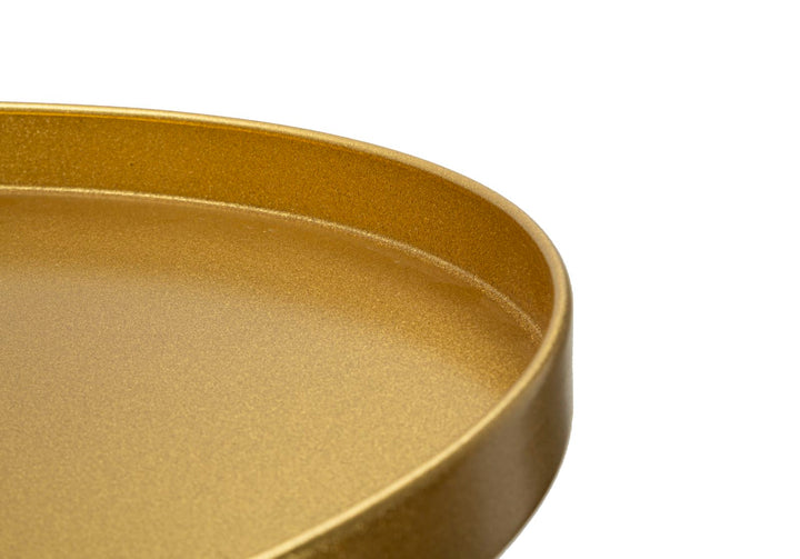 Glam bord i guldfarve, metal – 51x100 cm