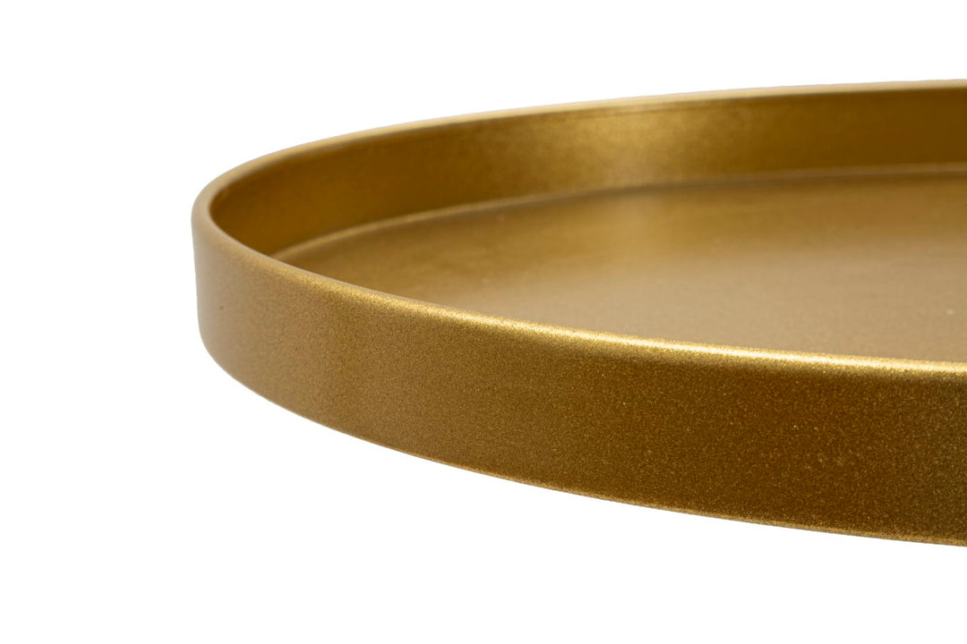 Glam bord i guldfarve, metal – 51x100 cm