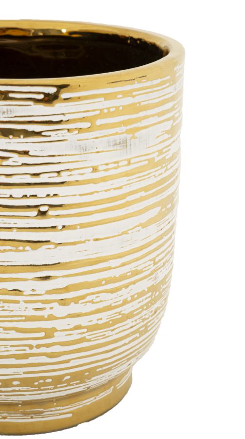 Glam vaser i guldfarve, keramik – 23x24 17x5x19 cm