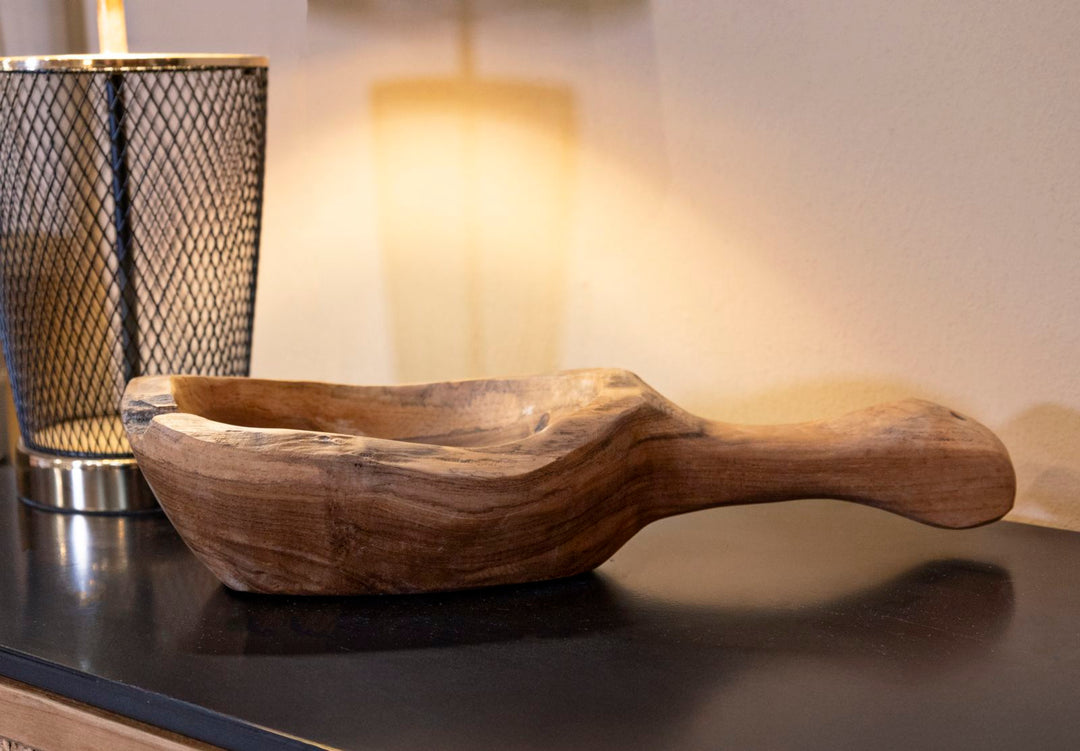 Bakke i teaktræ – 36x16x8 cm