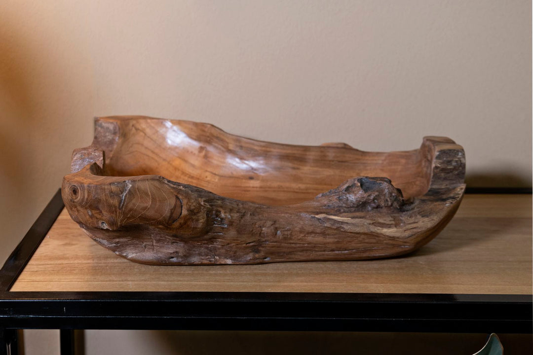 Bakke i teaktræ – 40x29x10 cm