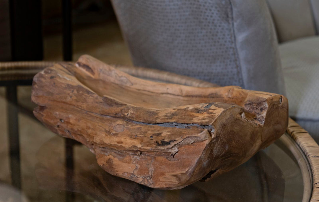 Bakke i teaktræ – 31x21x8 cm