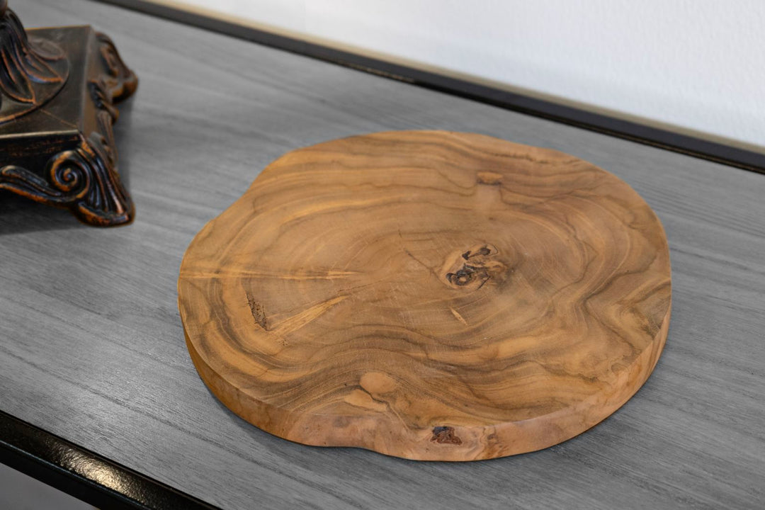 Bakke i teaktræ, 25x2 cm