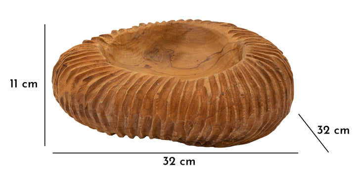 Bakke i teaktræ – 32x11 cm
