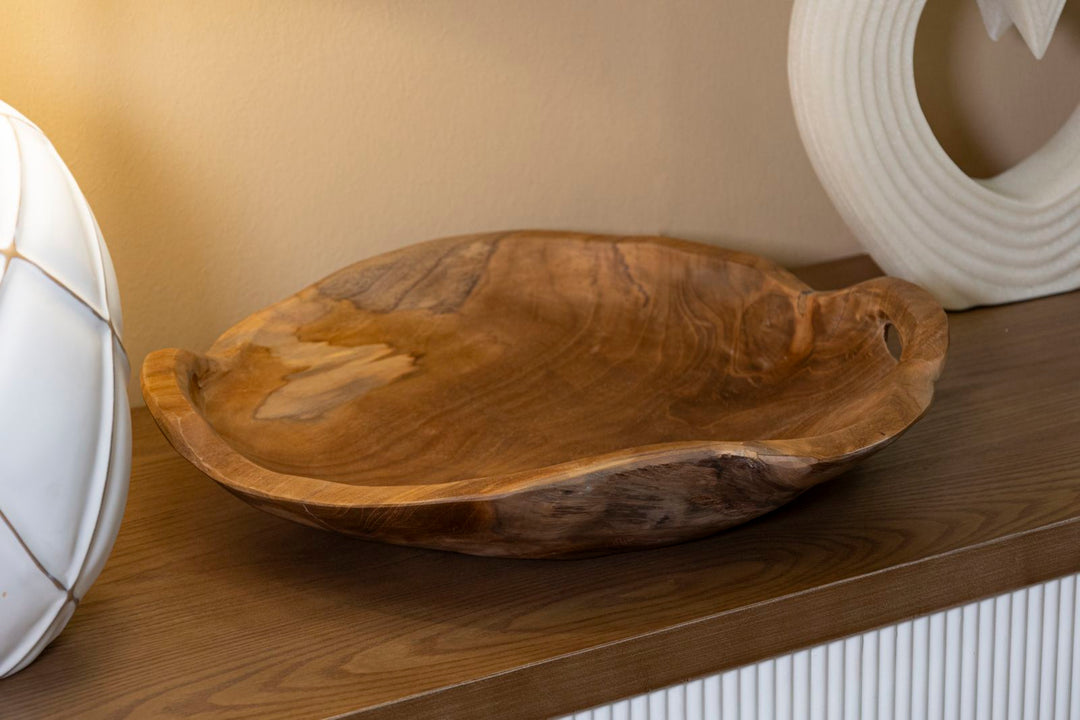 Bakke i teaktræ – 42x36x7 cm