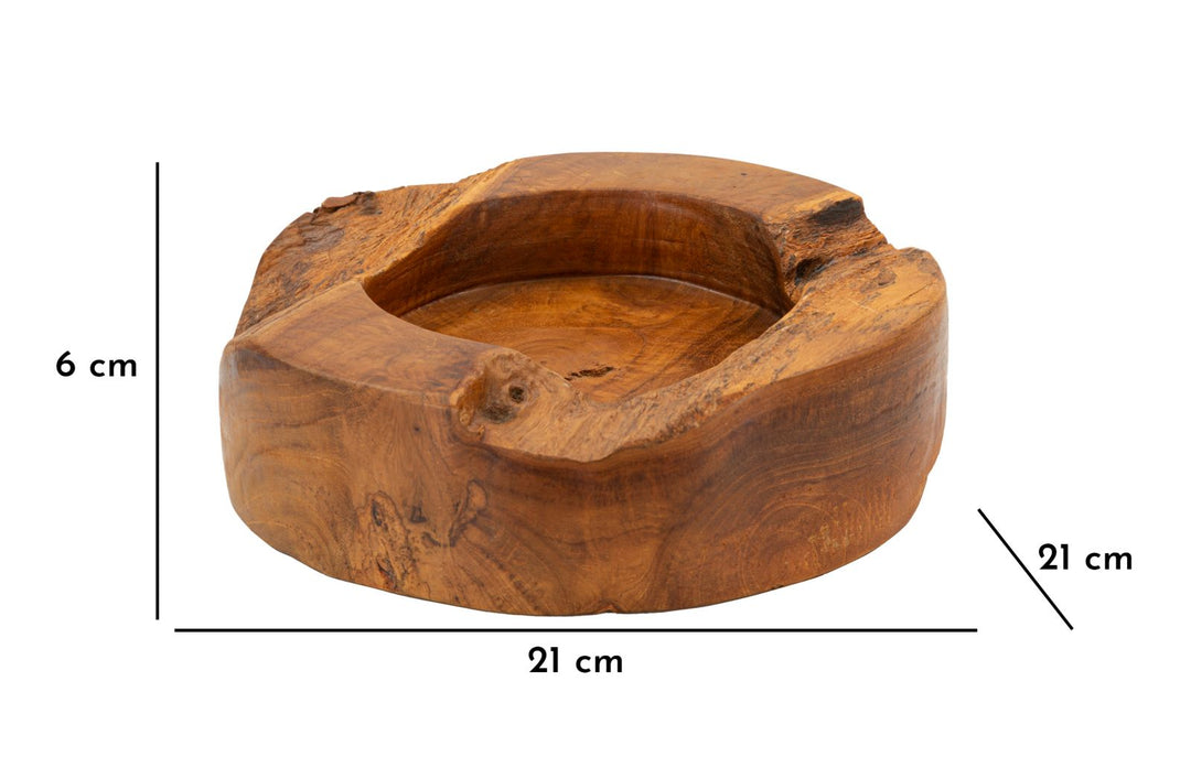 Bakke i teaktræ – 21x6 cm