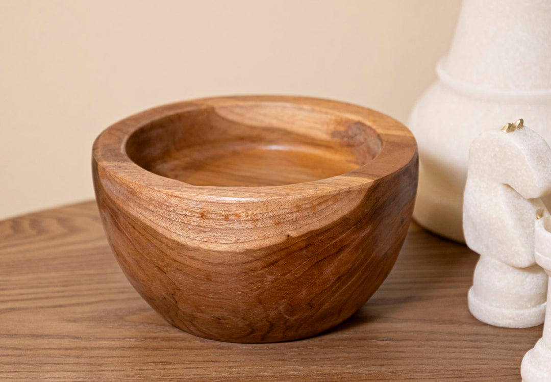 Bakke i teaktræ – 15x9x5 cm