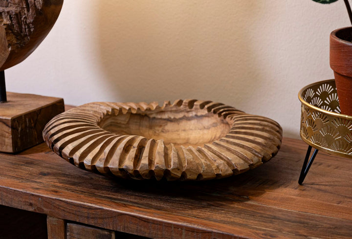 Bakke i teaktræ – 35x7 cm