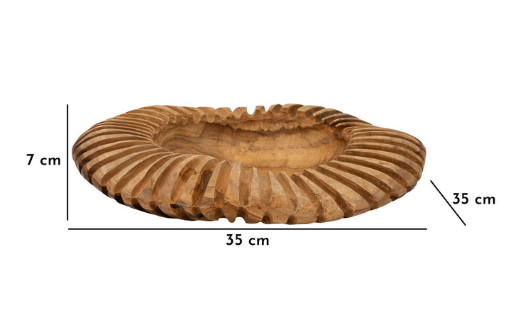 Bakke i teaktræ – 35x7 cm