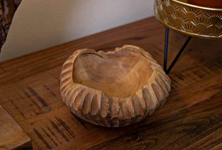 Bakke i teaktræ – 19x8 cm