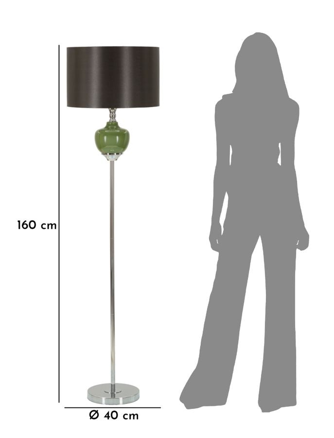 Lampe i grøn – 40x160 cm