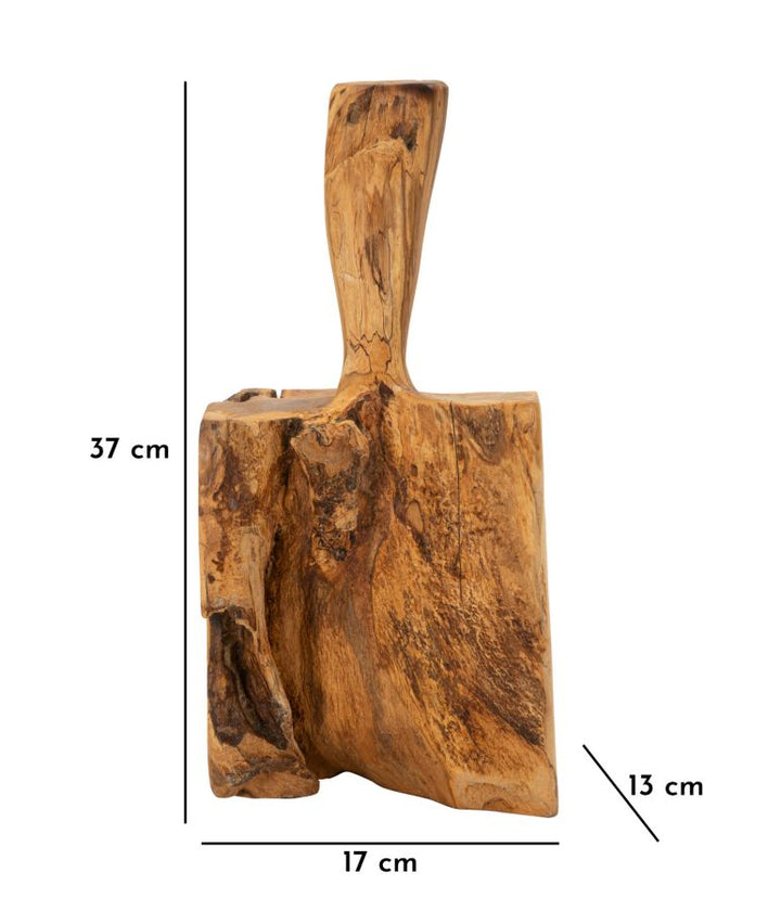 Dørstopper i teaktræ – 17x13x37 cm