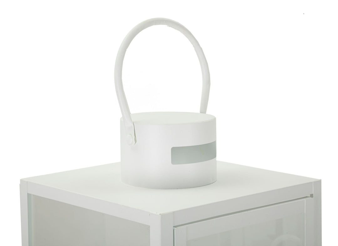 Glam lanterner i jern og glas – 22x22x66 og 18x18x49 og 14x14x39 cm