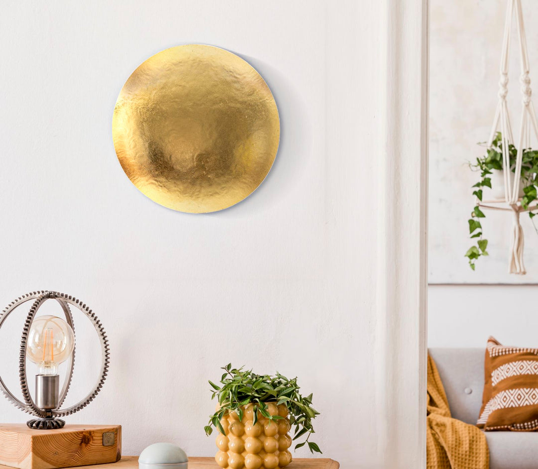 Glam lampe i guldfarve, metal – 26x13 cm