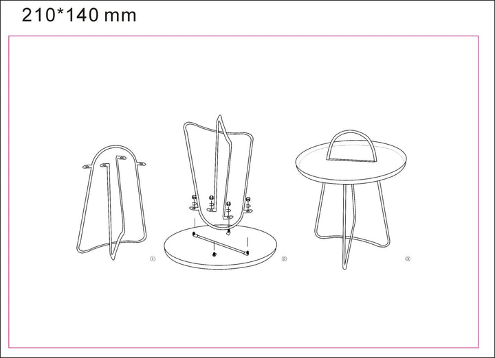 Glam bord i metal, grøn og guldfarvet – 45x59 cm