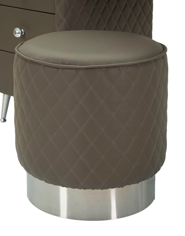 Glam sminkebord med skammel, 120x40x75, 36x39 cm