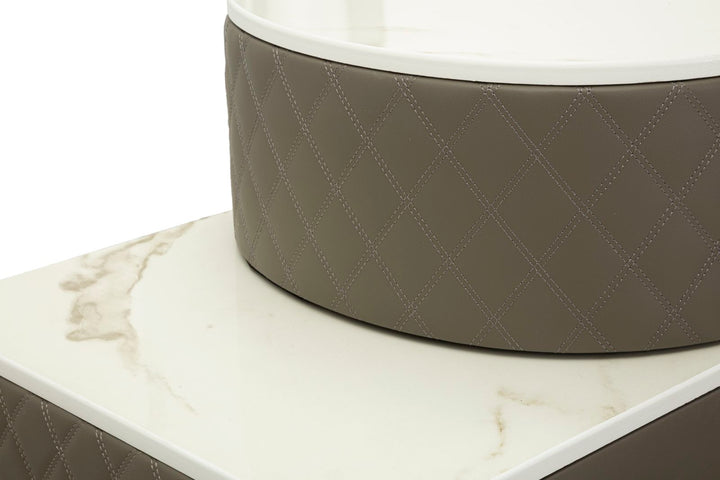 Glam sminkebord med skammel, 120x40x75, 36x39 cm