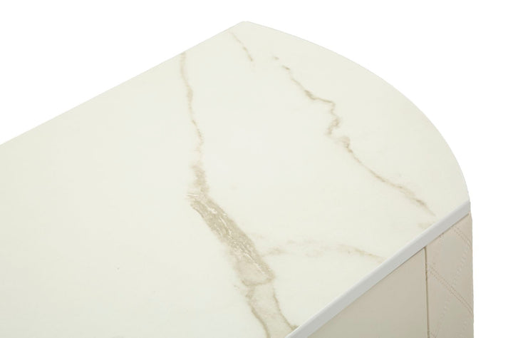 Glam konsolbord i træ, mdf, metal – 100x40x75 cm