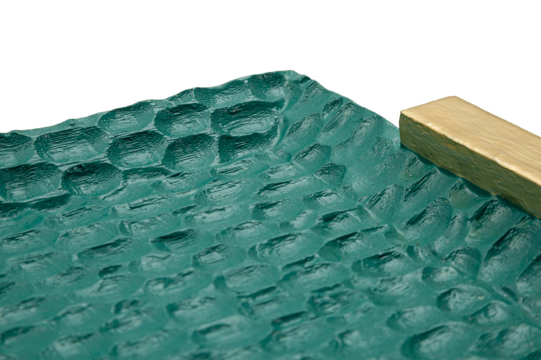 Glam bakke i polyresin – 34x19x5 cm