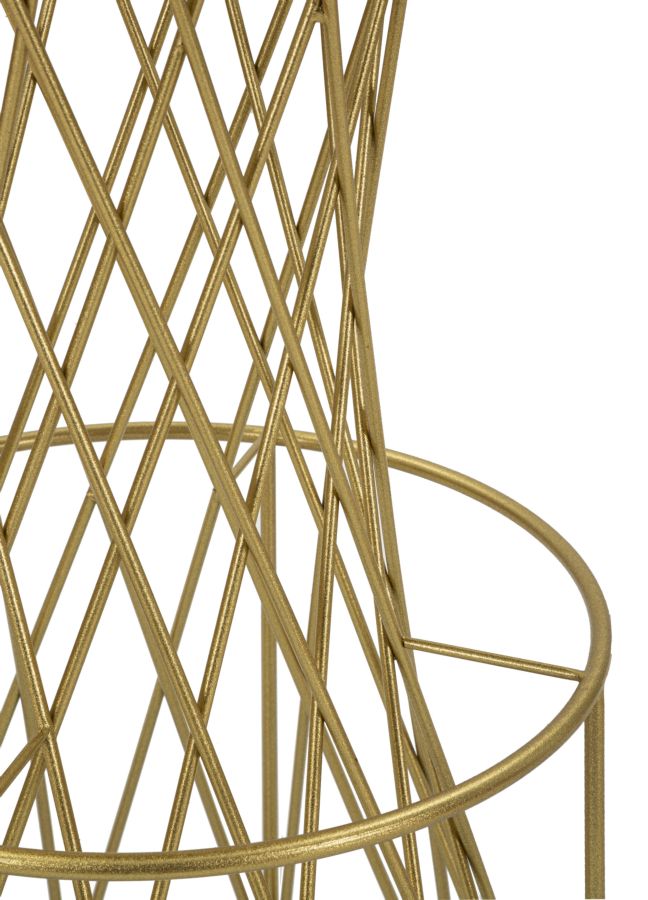 Glam barbord i guldfarve i jern og glas – 70x103 cm