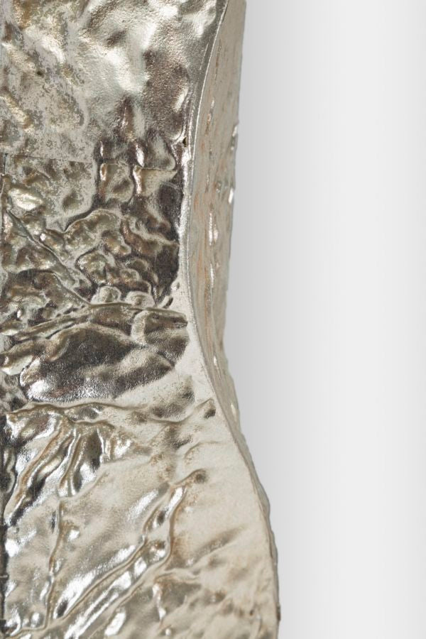 Glam spejl i sølvfarve, jern, spejl og mdf – 61x6x5 39x135 cm