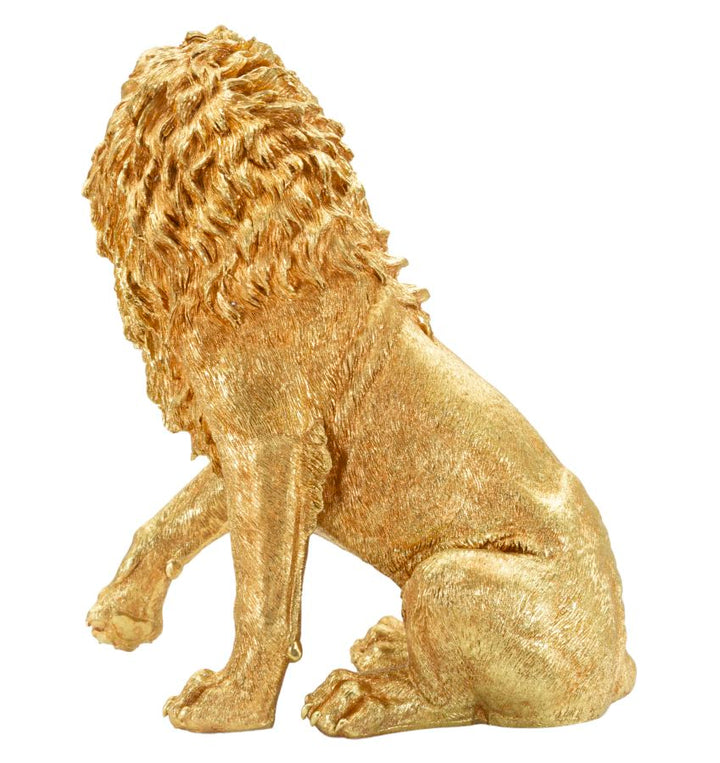 Glam pynteløve, guldfarvet – 45x29x55 cm