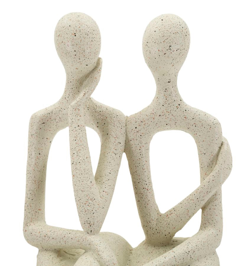 Pyntefigur i creme af polyresin – 11x5x9 cm