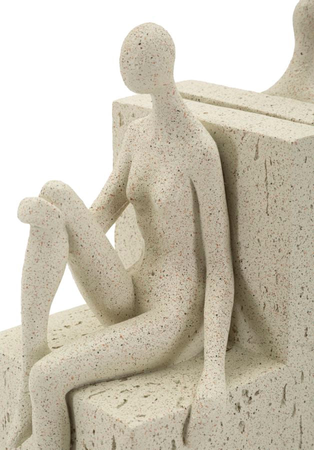 Pyntefigur  i creme af polyresin – 24x10x20 cm