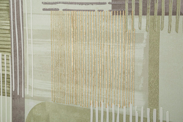 Canvas print, fyrretræ, lærred og plast  – 60x3x60 cm