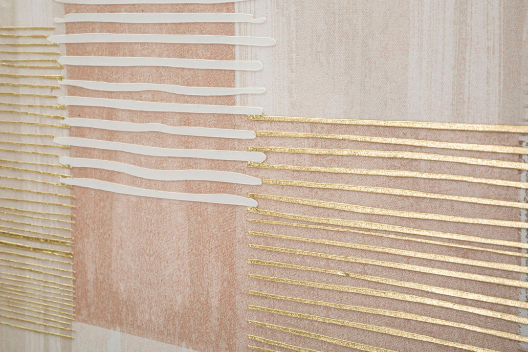 Billedramme af fyrretræ, lærred og plast – 60x3x60 cm - canvas print