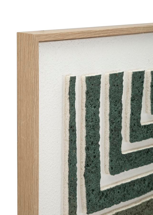 Billedramme af fyrretræ, lærred og plast – 60x2x9 cm - canvas print