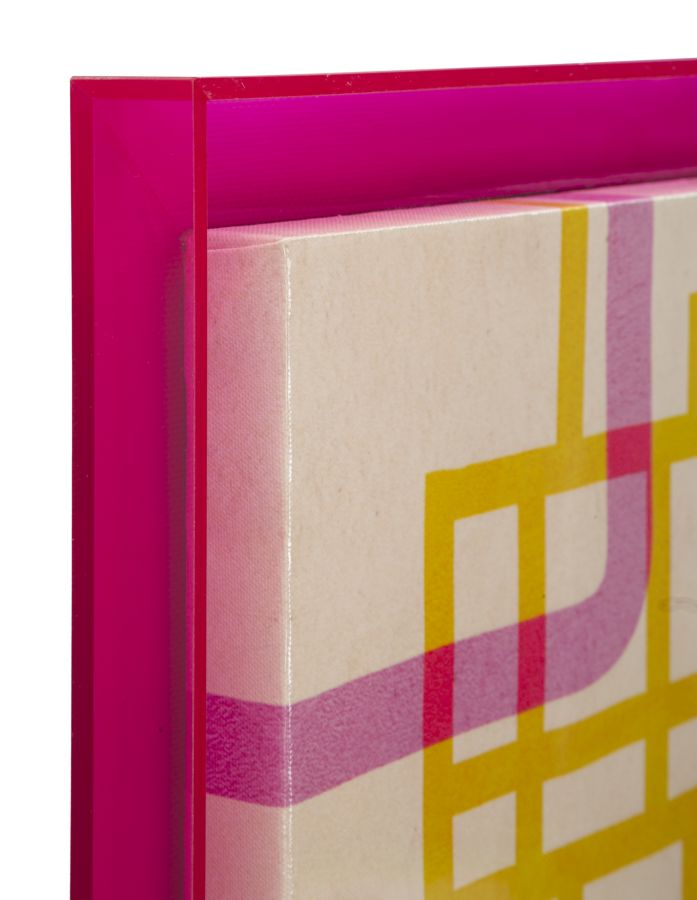 Canvas print af fyrretræ, lærred og plast – 60x3x3 cm