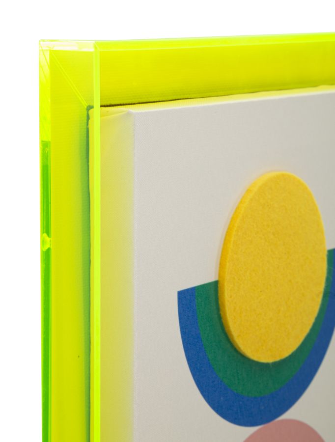 Billedramme af fyrretræ, lærred og plast – 3x3 cm - canvas print