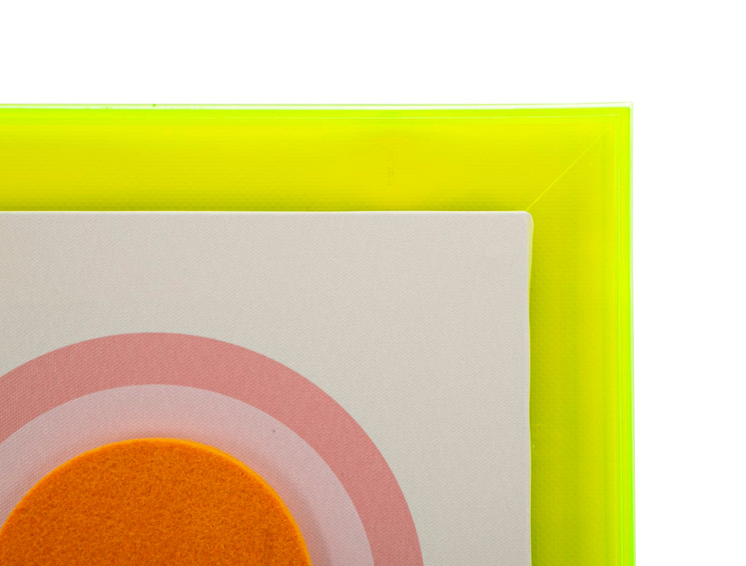 Billedramme af fyrretræ, lærred og plast – 3x3 cm - canvas print