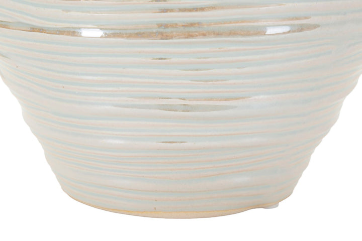 Moderne vase i keramik, perlehvid