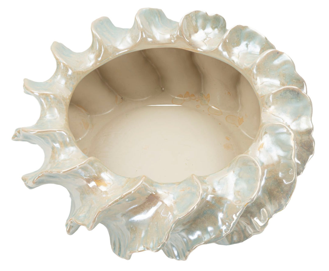 Keramisk cachepot, perlehvid