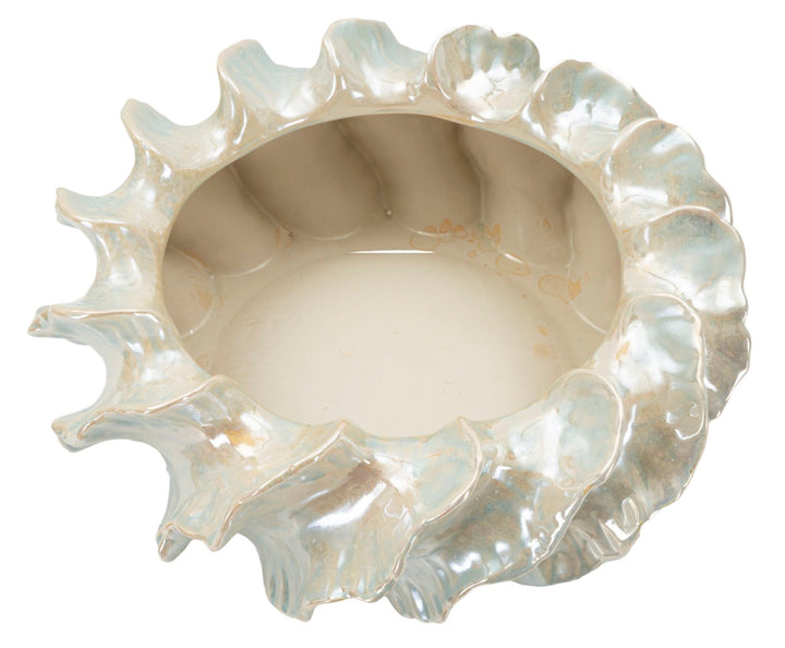 Keramisk cachepot, perlehvid